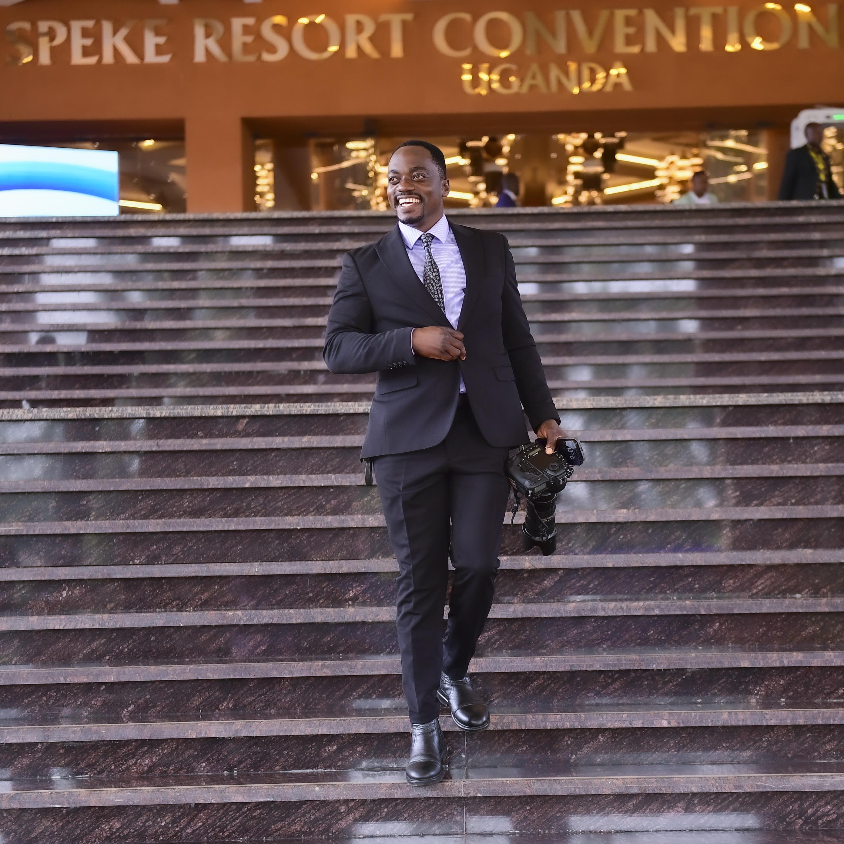 A photo moment after 10 days of non-stop coverage at the NAM Summit and G77 Plus China Summit at Speke Resort Munyonyo, Kampala.  